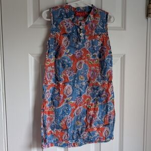 Soma Indian Block Print Girls Kurta Blouse Size 4